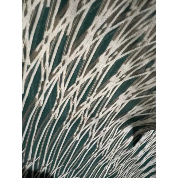 NIC+ZOE Asymmetrical Layered Dress Large Petite Green White Preppy Boho Chic - Picture 9 of 10